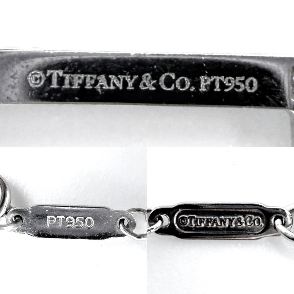 TIFFANY&Co. ティファニー ネックレス フルール ド リス キー キーモチーフ ジュエリー アクセサリー Pt950プラチナ ダイヤモンド レディース 約3.6g【中古品】