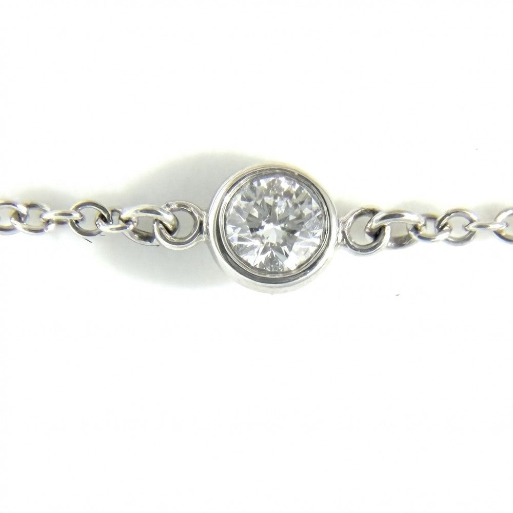 TIFFANY&Co. ティファニー ブレスレット エルサペレッティ バイザヤード ジュエリー アクセサリー Pt950プラチナ ダイヤモンド レディース 約1.2g【中古品】