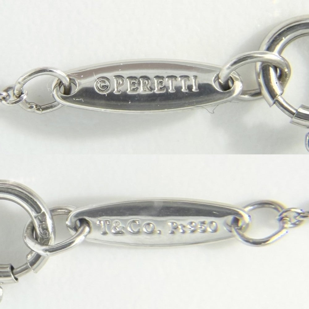 TIFFANY&Co. ティファニー ブレスレット エルサペレッティ バイザヤード ジュエリー アクセサリー Pt950プラチナ ダイヤモンド レディース 約1.2g【中古品】