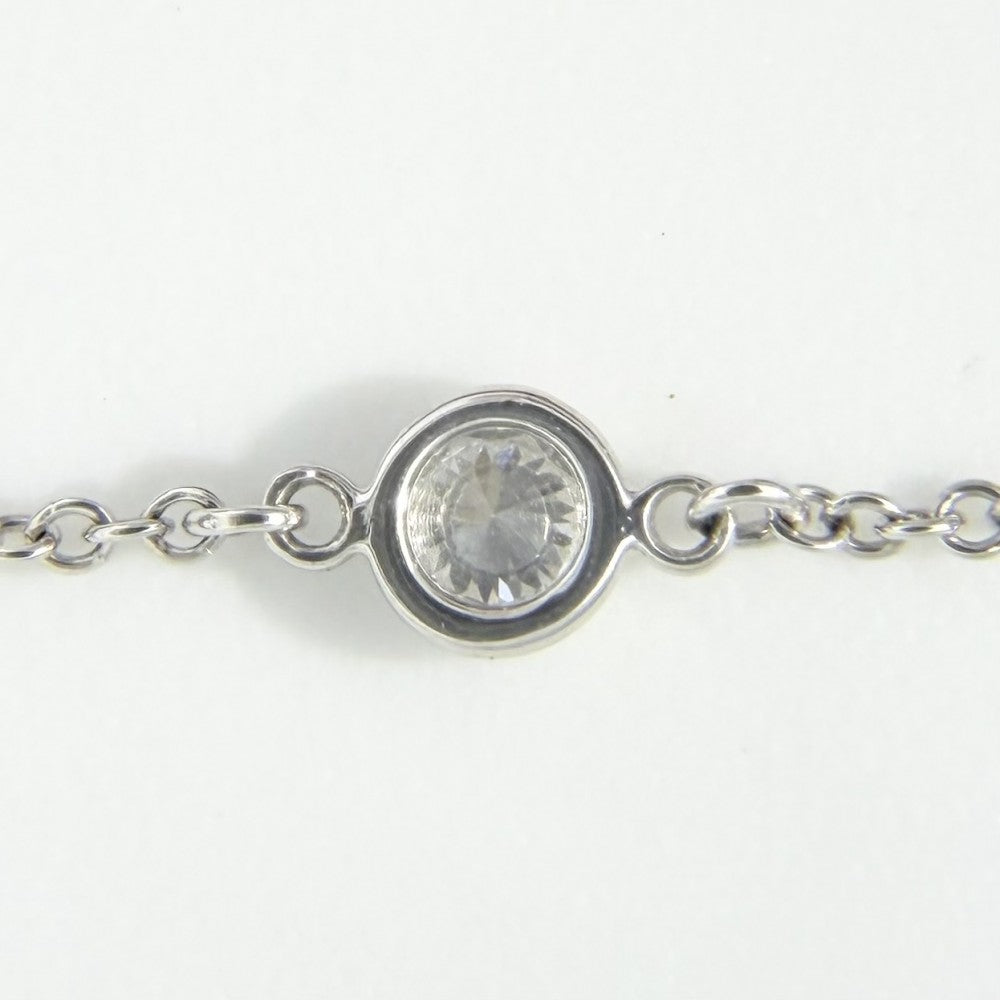 TIFFANY&Co. ティファニー ブレスレット エルサペレッティ バイザヤード ジュエリー アクセサリー Pt950プラチナ ダイヤモンド レディース 約1.2g【中古品】