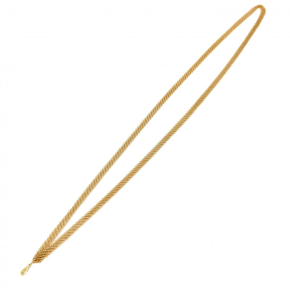 TIFFANY&Co. ティファニー ネックレス メッシュ エルサペレッティ ジュエリー アクセサリー 18金YG Au750 K18イエローゴールド レディース 約9.7g【中古品】