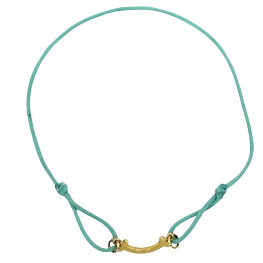 TIFFANY&Co. ティファニー ブレスレット Tスマイル アクセサリー ジュエリー Au750 18金YG 20サイズ K18イエローゴールド ブルー 青 レディース 約0.9g【中古品】