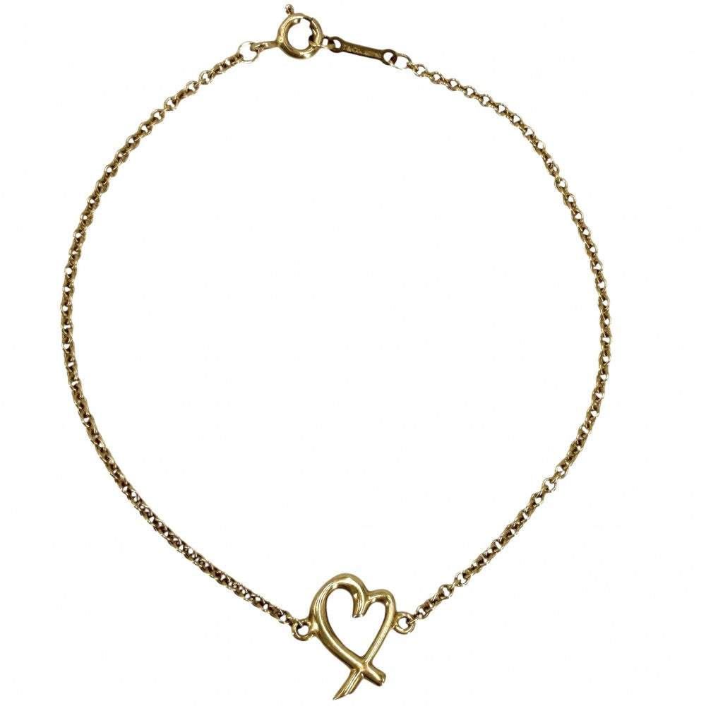 TIFFANY&Co. ティファニー ブレスレット パロマピカソ ラビングハート ジュエリー アクセサリー Au750 18金YG K18イエローゴールド レディース 約2.3g【中古品】