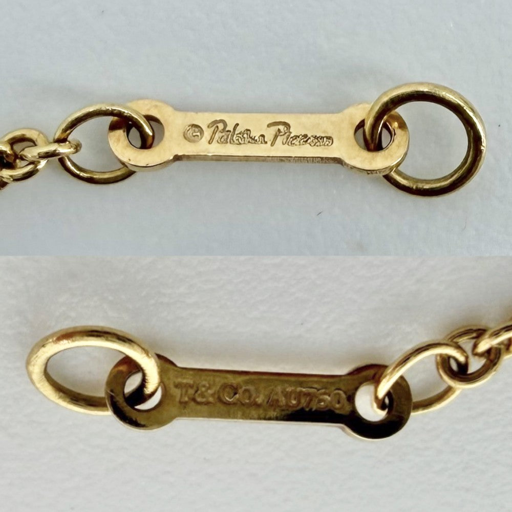 TIFFANY&Co. ティファニー ブレスレット パロマピカソ ラビングハート ジュエリー アクセサリー Au750 18金YG K18イエローゴールド レディース 約2.3g【中古品】