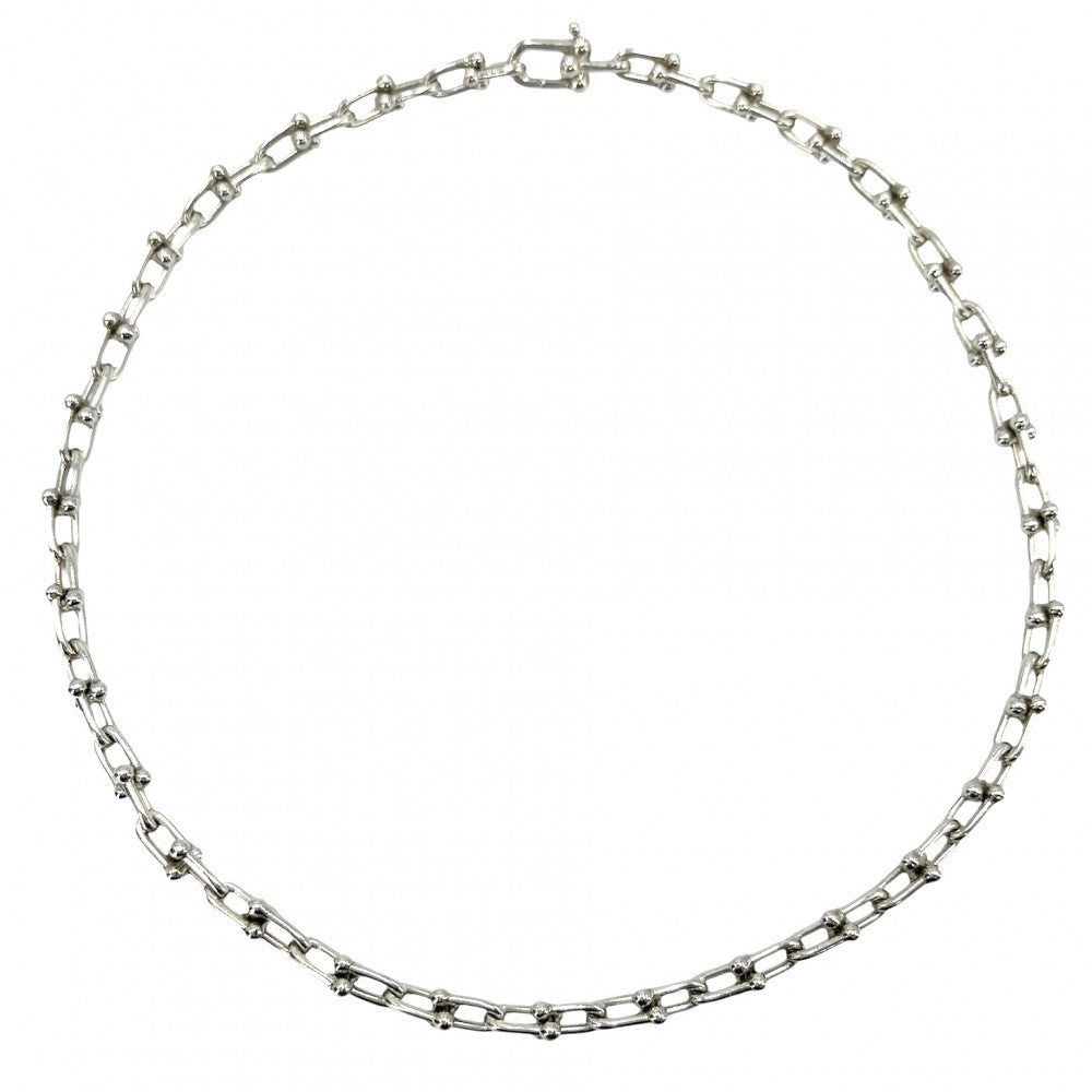 TIFFANY&Co. ティファニー ネックレス ハードウェア スモールリンク ジュエリー アクセサリー シルバー925 レディース 約42.3g【中古品】