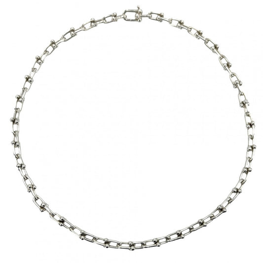 TIFFANY&Co. ティファニー ネックレス ハードウェア スモールリンク ジュエリー アクセサリー シルバー925 レディース 約42.3g【中古品】
