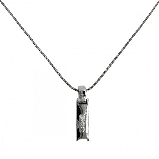 TIFFANY&Co. ティファニー ネックレス アトラスバー ペンダント ジュエリー 18金WG Au750 ジュエリー アクセサリー K18ホワイトゴールド ダイヤモンド レディース 約7.1g【中古品】