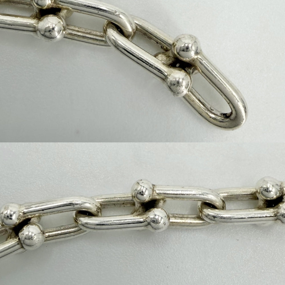 TIFFANY&Co. ティファニー ブレスレット ハードウェア スモールリンク ジュエリー アクセサリー メンズ レディース シルバー925 ユニセックス 約15.9g【中古品】