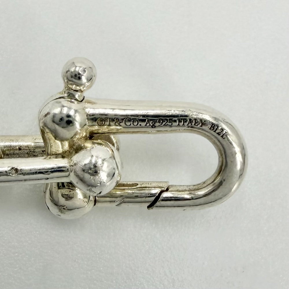 TIFFANY&Co. ティファニー ブレスレット ハードウェア スモールリンク ジュエリー アクセサリー メンズ レディース シルバー925 ユニセックス 約15.9g【中古品】