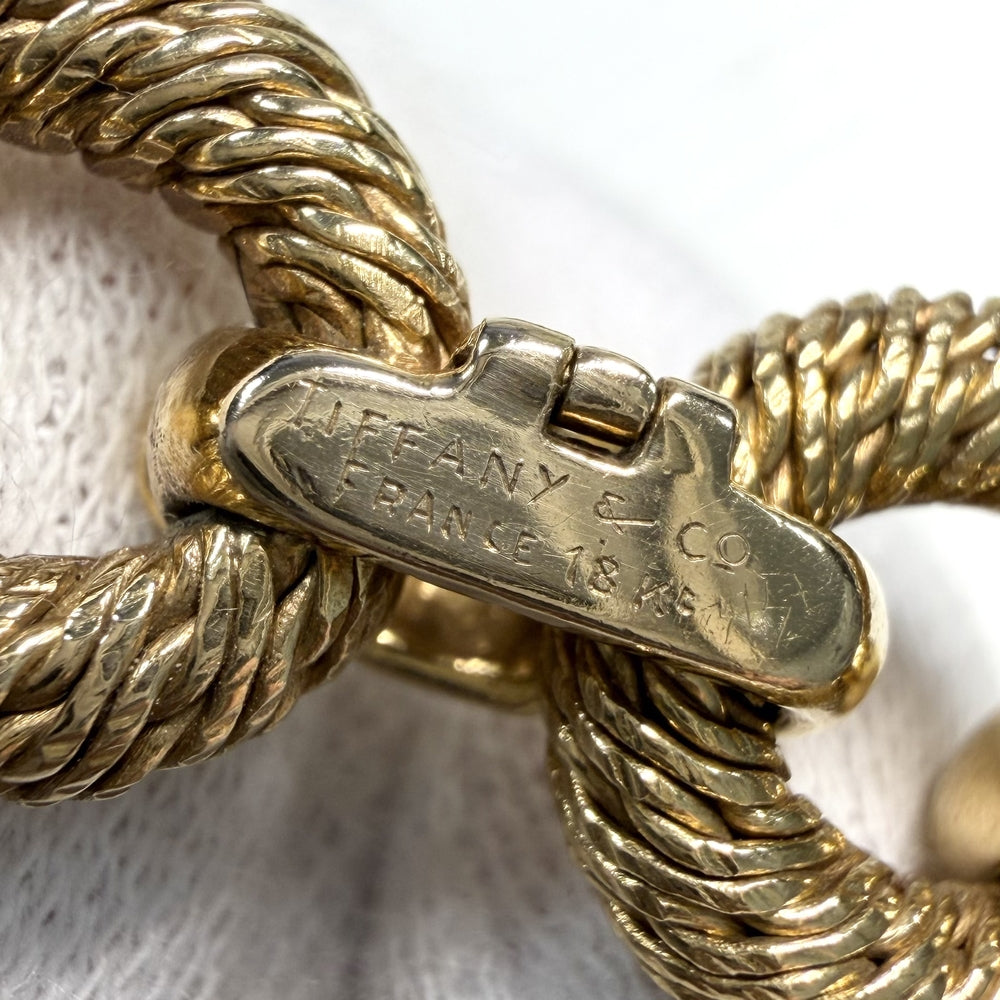 TIFFANY&Co. ティファニー ブレスレット ヴィンテージ アクセサリー ジュエリー 18金YG K18イエローゴールド レディース 約50.7g【中古品】