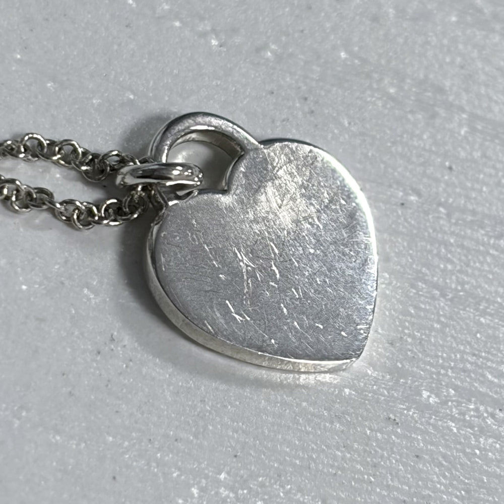 TIFFANY&Co. ティファニー ネックレス ダブルハート ジュエリー アクセサリー シルバー925 レディース 約3.0g【中古品】