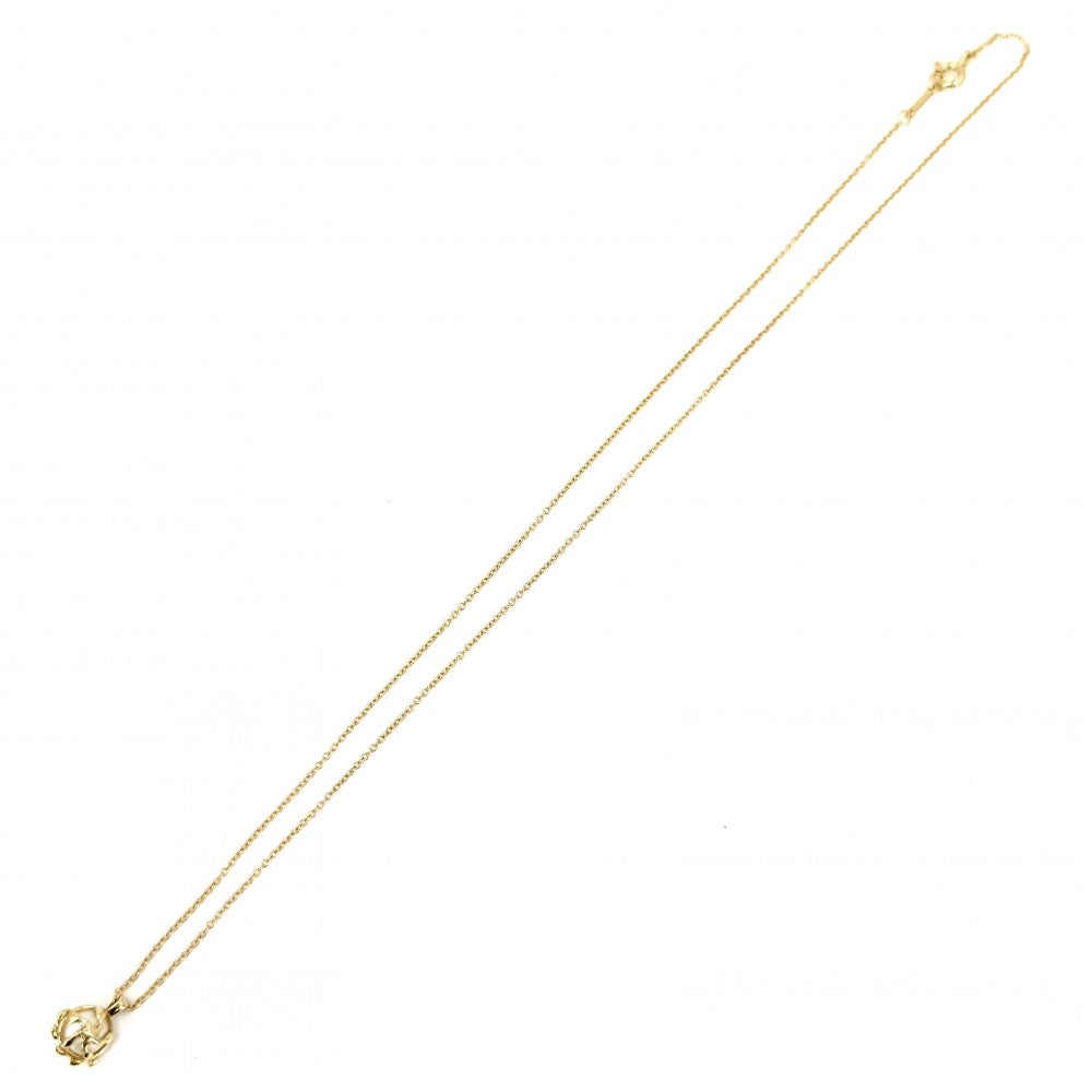 【開店SALE】 TIFFANY&Co. ティファニー ネックレス パロマ・ピカソ オリーブ リーフ ペンダント 真珠 ジュエリー Paloma Picasso アクセサリー K18イエローゴールド パール パール 74627234 レディース 約2.1g【中古品】