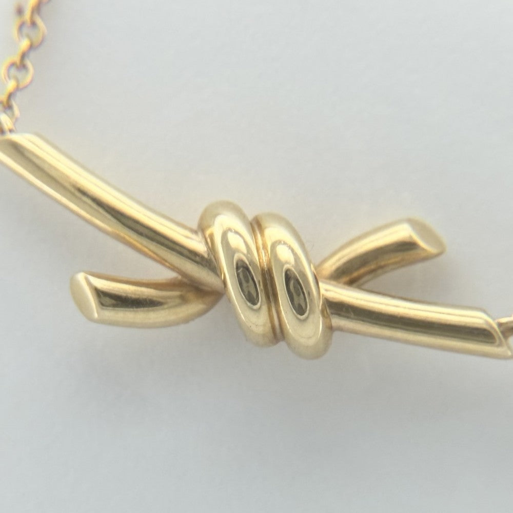 TIFFANY&Co. ティファニー ネックレス ノット ジュエリー アクセサリー 18金YG Au750 K18イエローゴールド レディース 約3.7g【中古品】