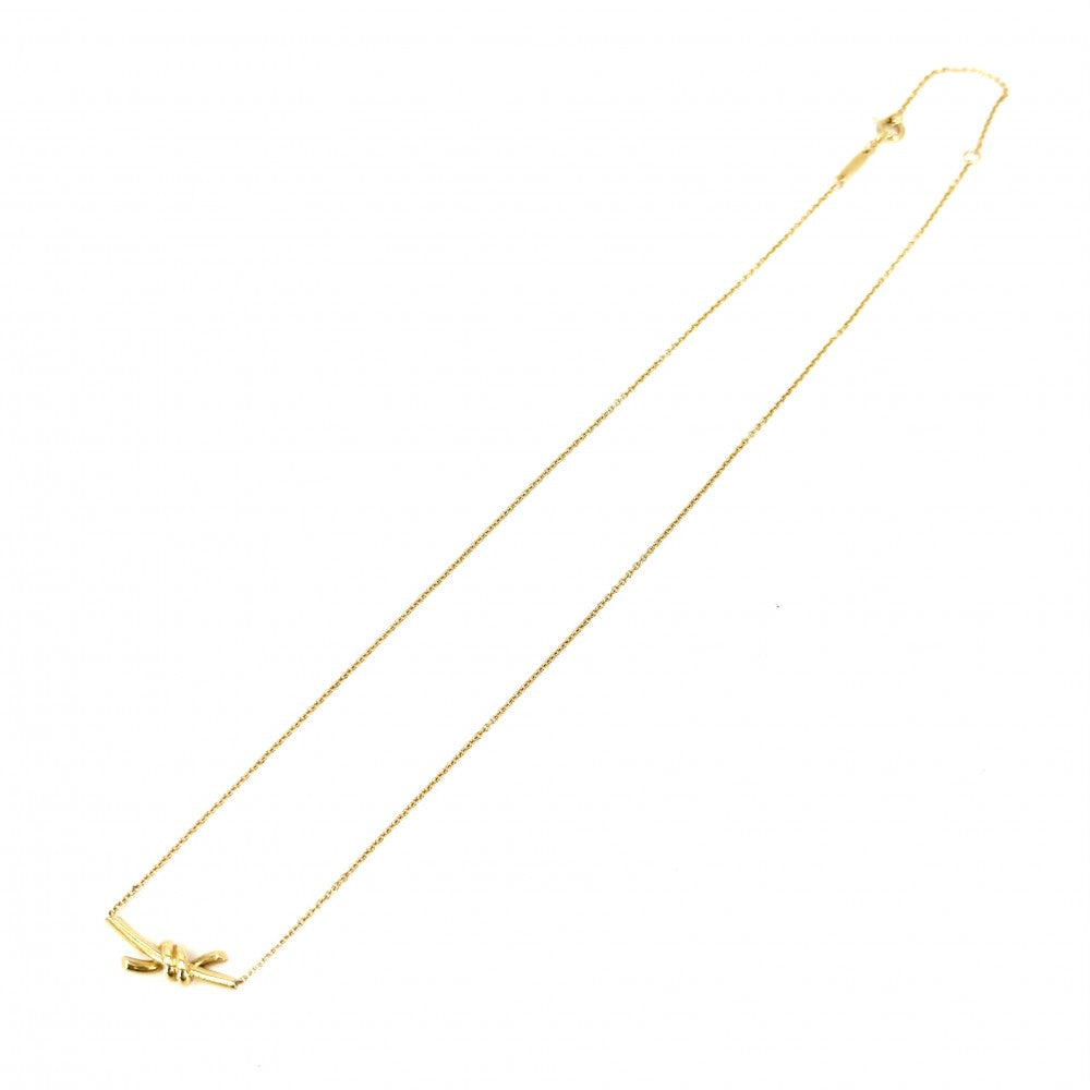 TIFFANY&Co. ティファニー ネックレス ノット ジュエリー アクセサリー 18金YG Au750 K18イエローゴールド レディース 約3.7g【中古品】