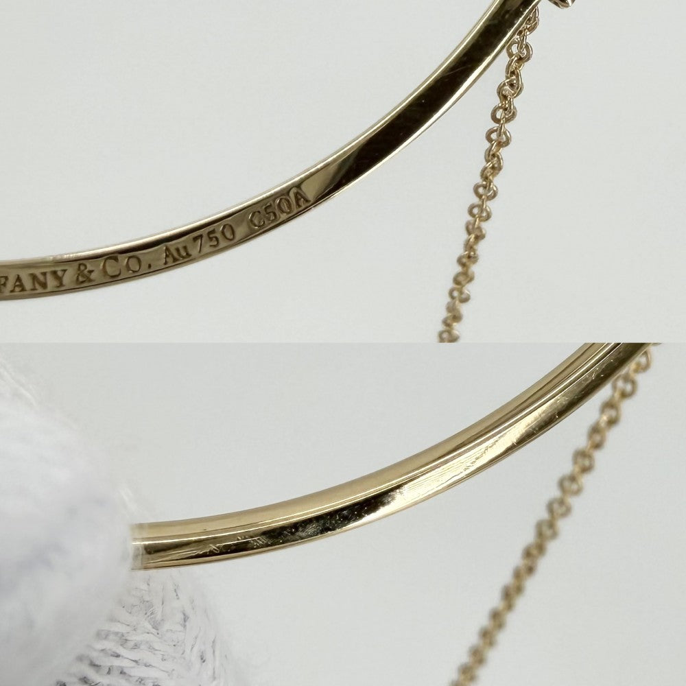 TIFFANY&Co. ティファニー ネックレス Tスマイル スモール ペンダント ジュエリー アクセサリー 18金YG Au750 K18イエローゴールド ダイヤモンド0.03ct レディース 約2.8g【中古品】