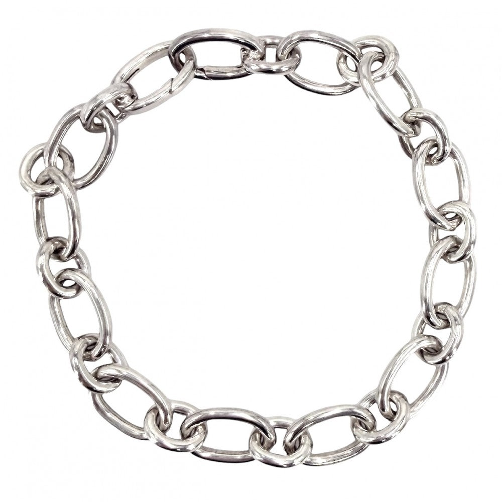 TIFFANY&Co. ティファニー ブレスレット ラウンドチェーンリンク ジュエリー アクセサリー シルバー925 ユニセックス 約19.9g【中古品】