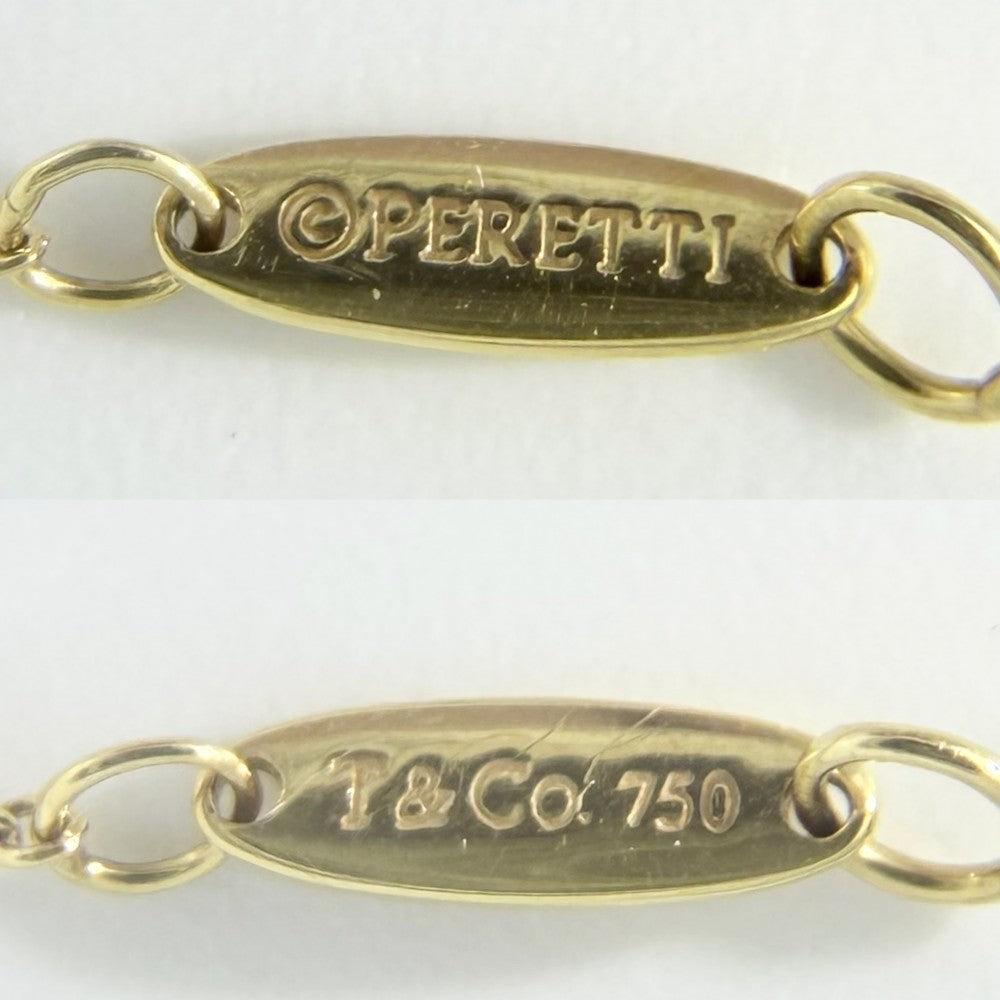 TIFFANY&Co. ティファニー ブレスレット エルサペレッティ バイザヤード アクセサリー ジュエリー 6P 18金YG Au750 K18イエローゴールド ダイヤモンド レディース 約1.4g【中古品】
