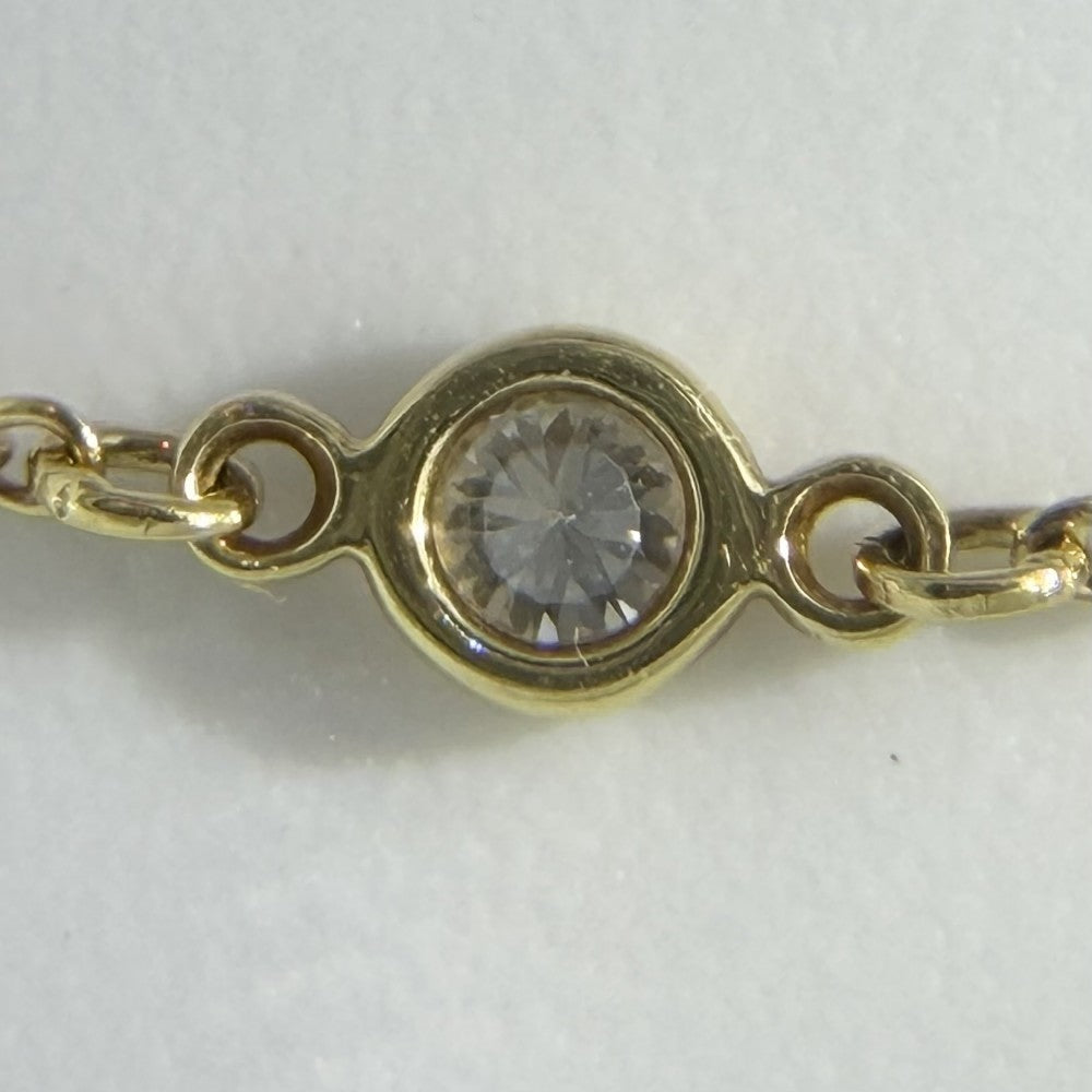 TIFFANY&Co. ティファニー ブレスレット エルサペレッティ バイザヤード アクセサリー ジュエリー 6P 18金YG Au750 K18イエローゴールド ダイヤモンド レディース 約1.4g【中古品】