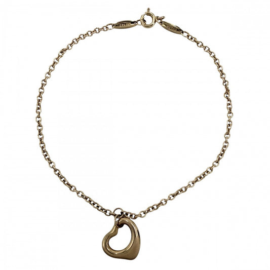 TIFFANY&Co. ティファニー ブレスレット エルサ・ペレッティ オープンハート アクセサリー ジュエリー K18ピンクゴールド レディース 約3.6g【中古品】