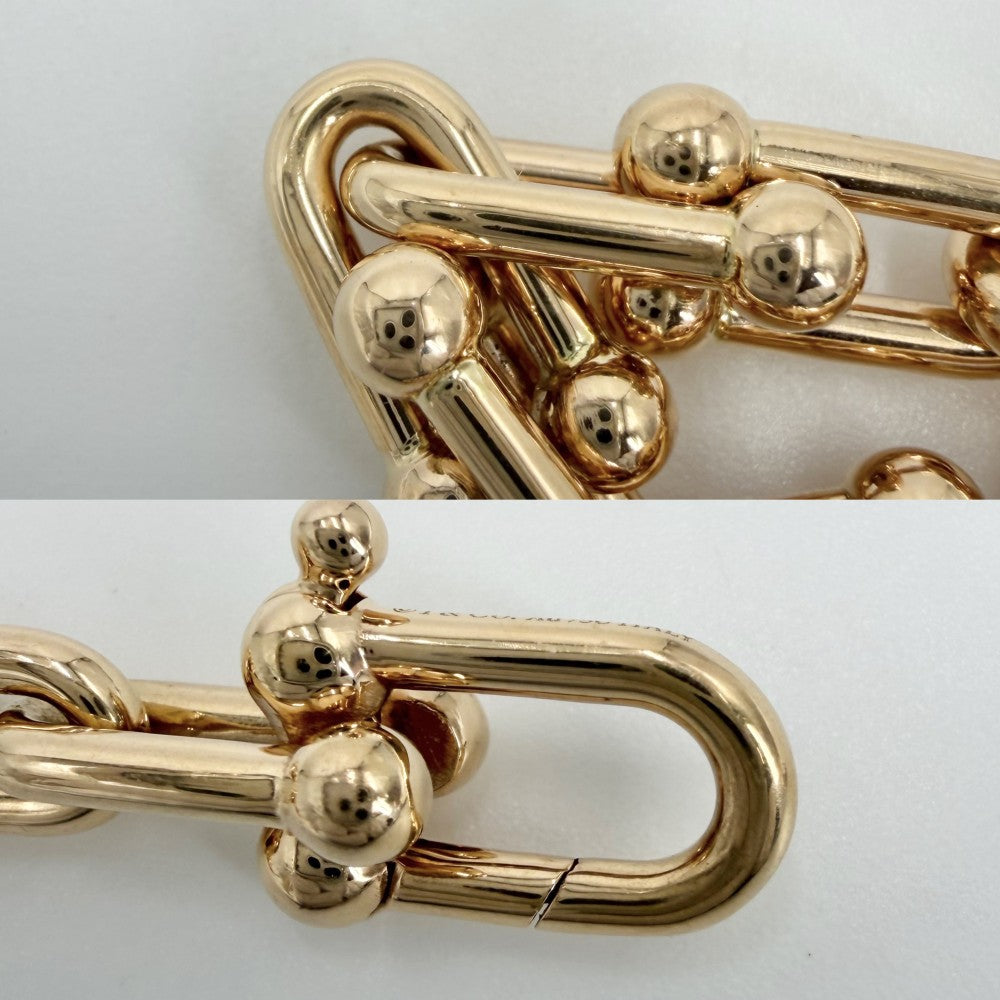 TIFFANY&Co. ティファニー ブレスレット ハードウェア ミディアム アクセサリー ジュエリー 18金PG Au750 K18ピンクゴールド レディース 約25.4g【中古品】