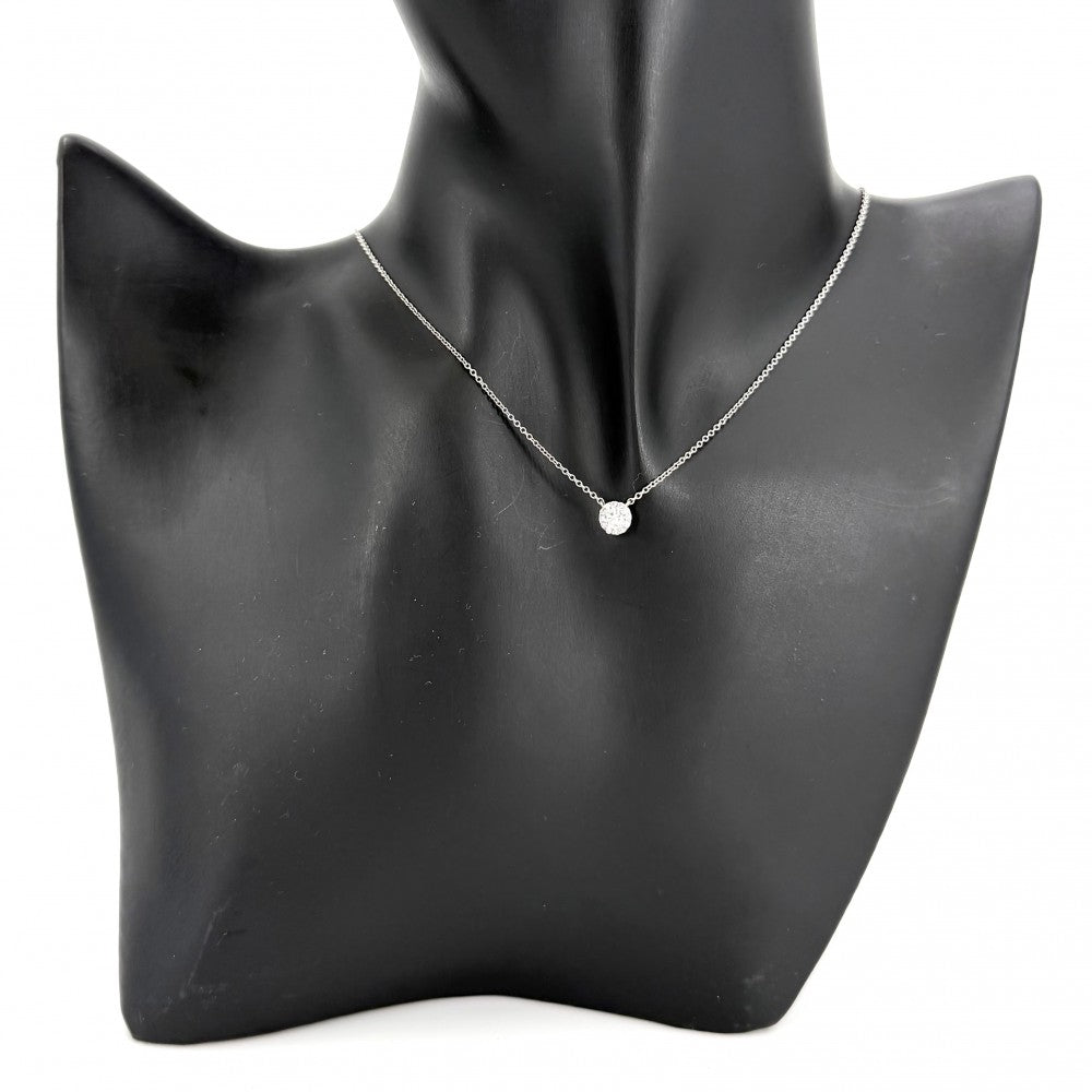 TIFFANY&Co. ティファニー ネックレス ソレスト ジュエリー アクセサリー Pt950プラチナ ダイヤモンド レディース 約2.8g【中古品】