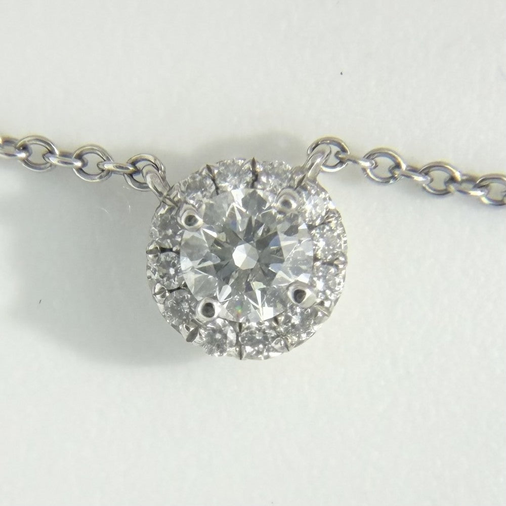 TIFFANY&Co. ティファニー ネックレス ソレスト ジュエリー アクセサリー Pt950プラチナ ダイヤモンド レディース 約2.8g【中古品】