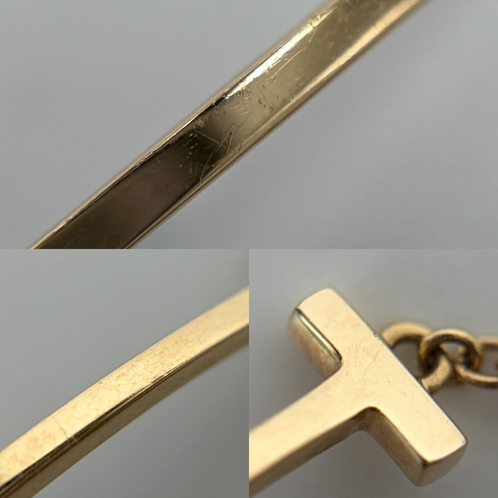 TIFFANY&Co. ティファニー ブレスレット Tスマイル アクセサリー ジュエリー Au750 18金PG K18ピンクゴールド レディース 約2.6g【中古品】