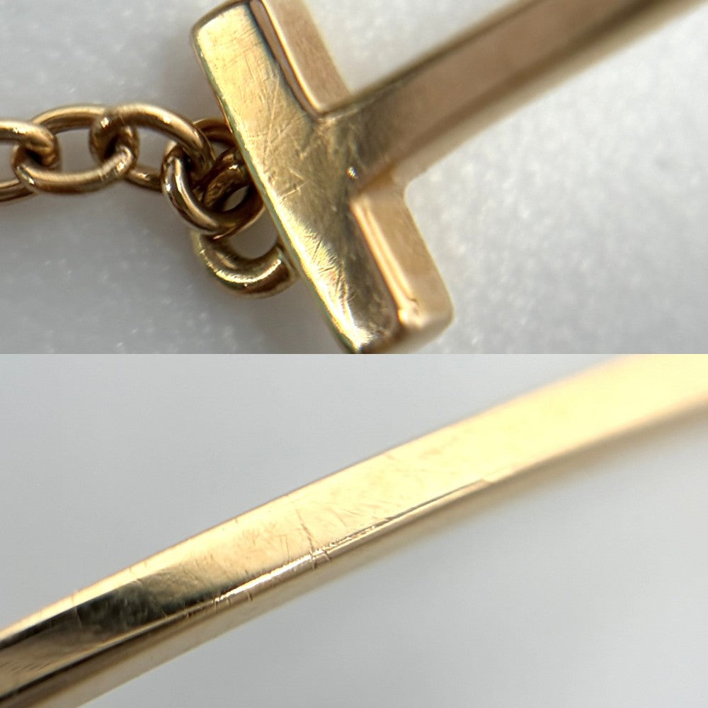 TIFFANY&Co. ティファニー ブレスレット Tスマイル アクセサリー ジュエリー Au750 18金PG K18ピンクゴールド レディース 約2.6g【中古品】