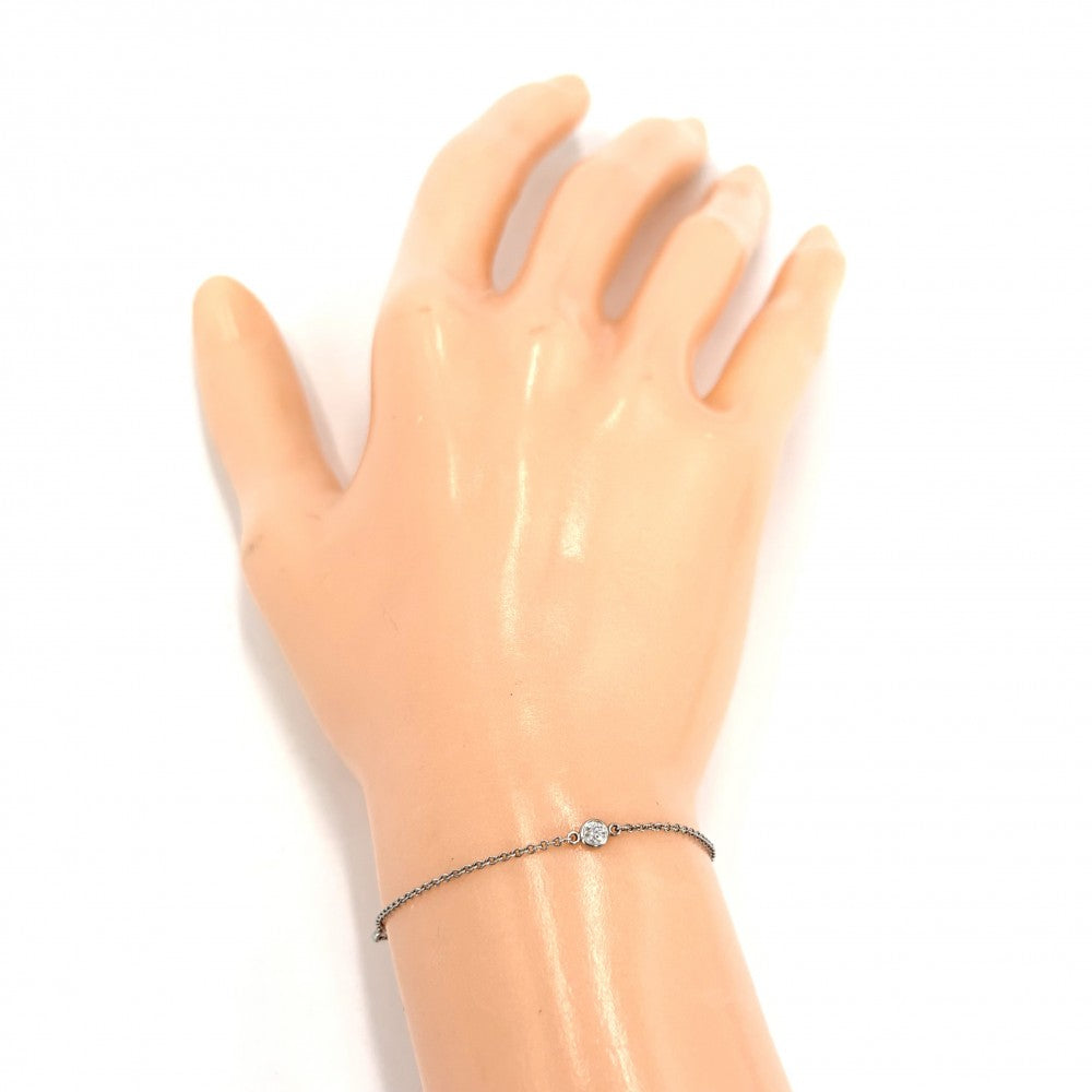 TIFFANY&Co. ティファニー ブレスレット エルサペレッティ バイザヤード アクセサリー ジュエリー 3Pダイヤ Pt950プラチナ ダイヤモンド レディース 約1.5g【中古品】