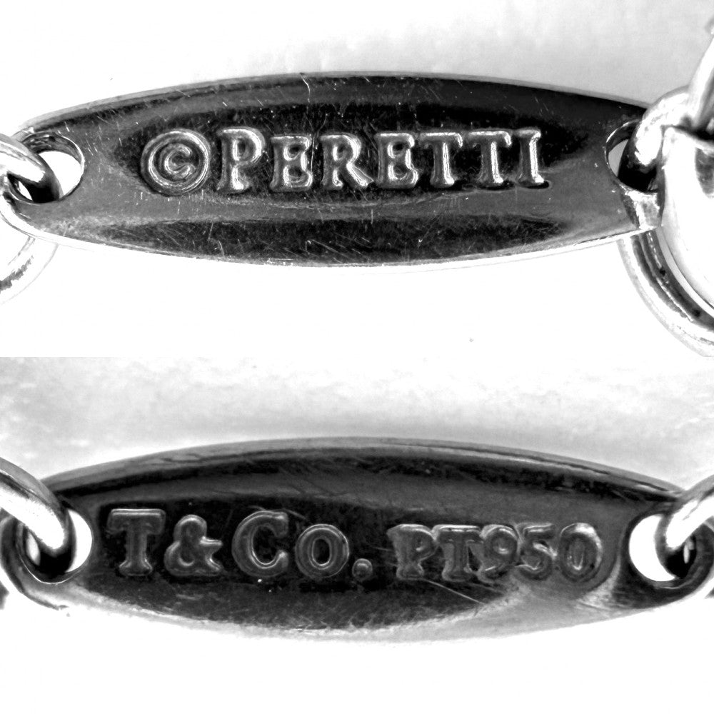 TIFFANY&Co. ティファニー ブレスレット エルサペレッティ バイザヤード アクセサリー ジュエリー 3Pダイヤ Pt950プラチナ ダイヤモンド レディース 約1.5g【中古品】