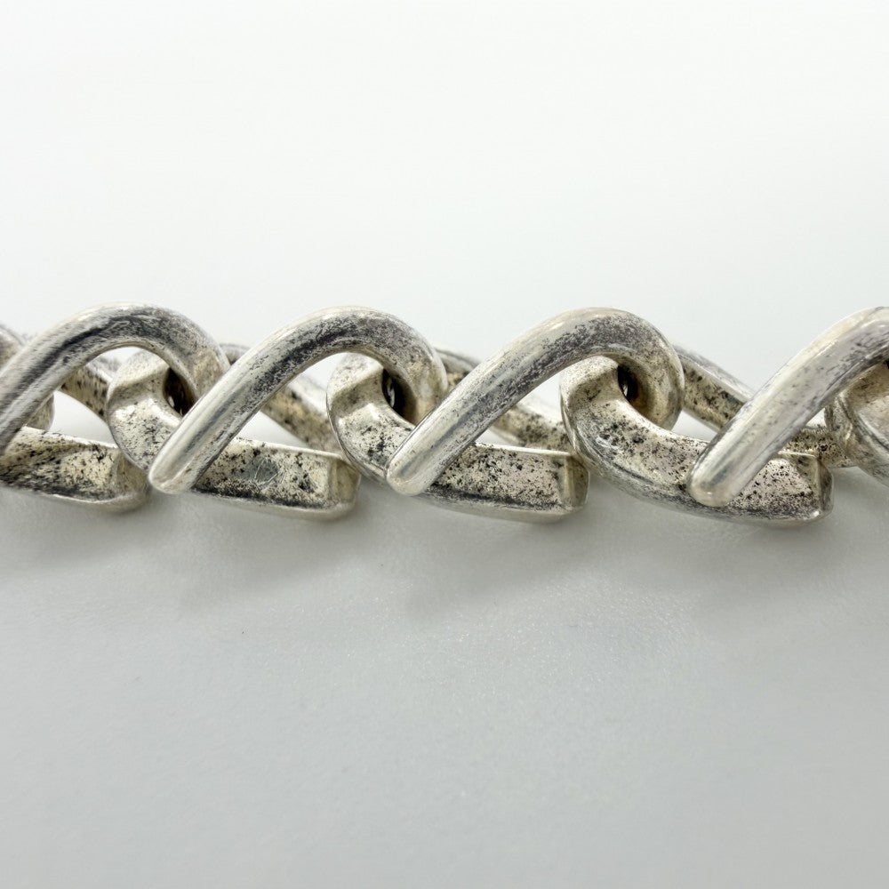 TIFFANY&Co. ティファニー ブレスレット フォージ ミディアムリンク ジュエリー アクセサリー シルバー925 メンズ 約40.3g【中古品】