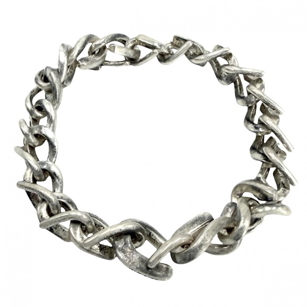 TIFFANY&Co. ティファニー ブレスレット フォージ ミディアムリンク ジュエリー アクセサリー シルバー925 メンズ 約40.3g【中古品】