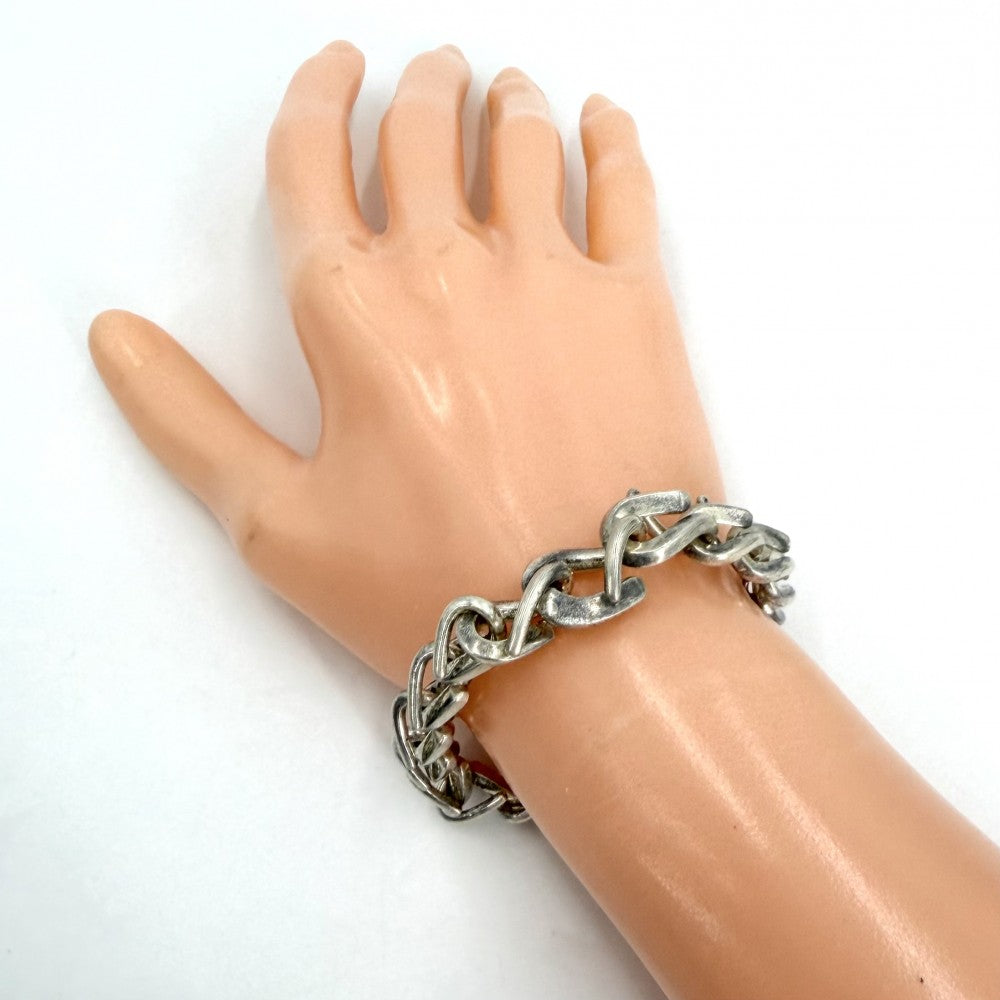 TIFFANY&Co. ティファニー ブレスレット フォージ ミディアムリンク ジュエリー アクセサリー シルバー925 メンズ 約40.3g【中古品】