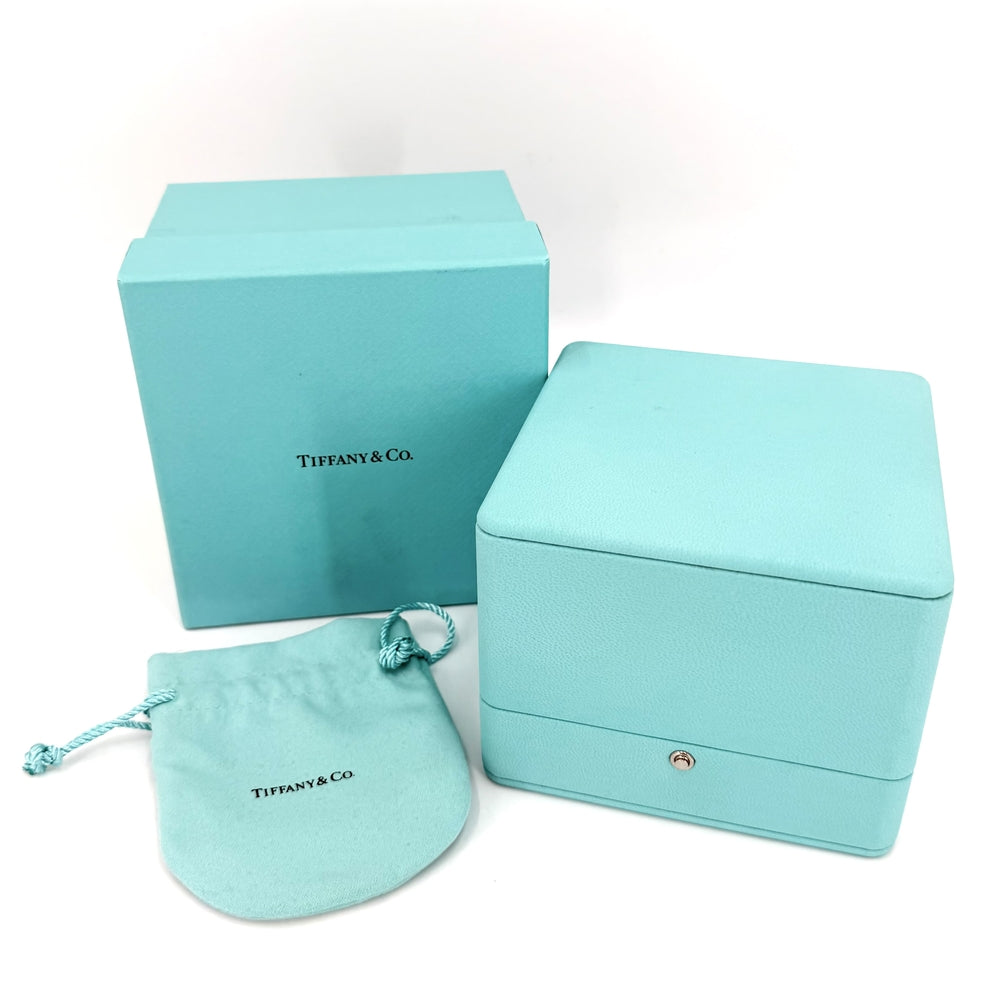 TIFFANY&Co. ティファニー バングル ティファニーT ワイヤーブレスレット アクセサリー ジュエリー Au750 18金PG K18ピンクゴールド ダイヤモンド レディース 約7.6g【中古品】