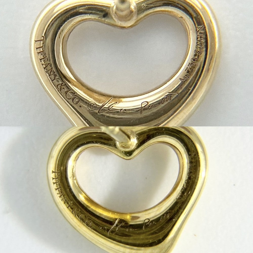 TIFFANY&Co. ティファニー ピアス エルサ・ペレッティ オープン ハート スタッド ピアス ジュエリー アクセサリー 18金YG Au750 K18イエローゴールド 60018073 レディース 約2.9g【中古品】