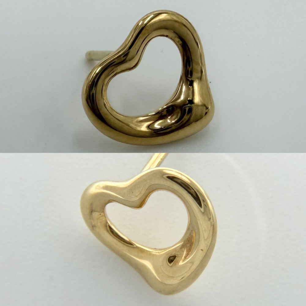 TIFFANY&Co. ティファニー ピアス エルサ・ペレッティ オープン ハート スタッド ピアス ジュエリー アクセサリー 18金YG Au750 K18イエローゴールド 60018073 レディース 約2.9g【中古品】