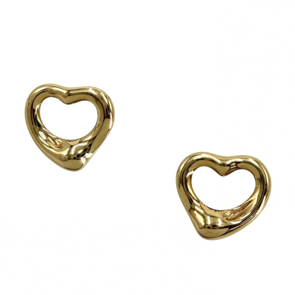 TIFFANY&Co. ティファニー ピアス エルサ・ペレッティ オープン ハート スタッド ピアス ジュエリー アクセサリー 18金YG Au750 K18イエローゴールド 60018073 レディース 約2.9g【中古品】