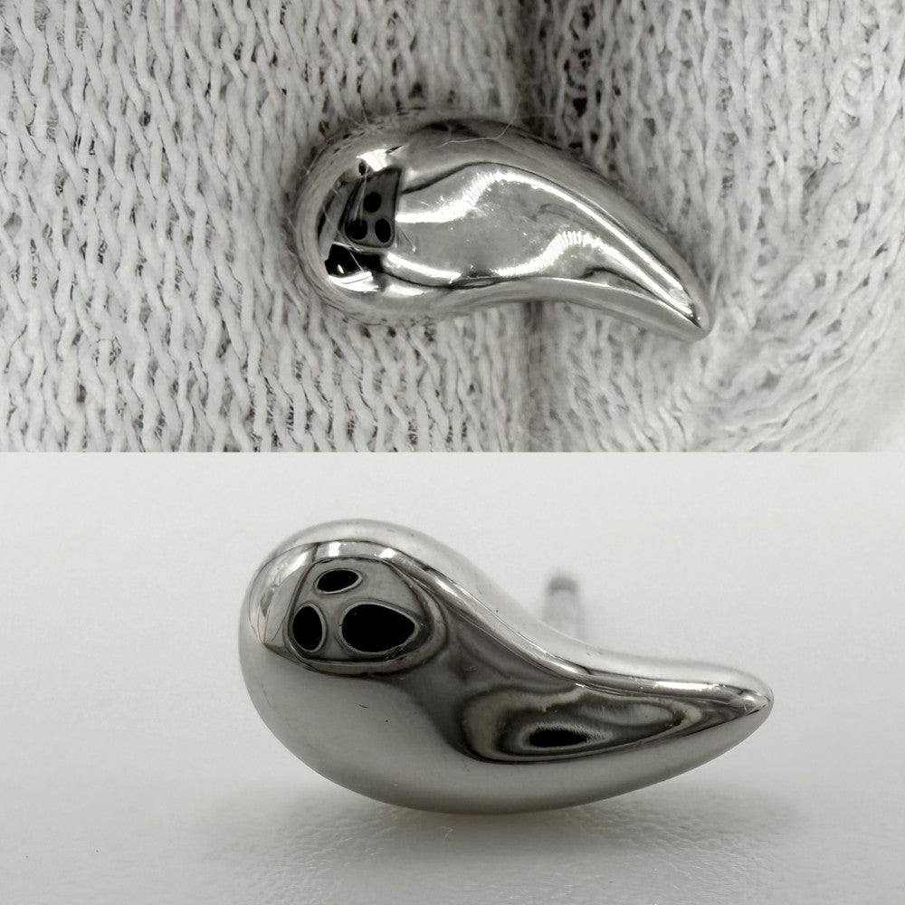 TIFFANY&Co. ティファニー ピアス ティアドロップ エルサペレッティ ジュエリー アクセサリー Pt950プラチナ レディース 約2.5g【中古品】