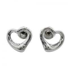 TIFFANY&Co. ティファニー ピアス エルサ・ペレッティ オープン ハート スタッド ピアス ジュエリー アクセサリー Pt950プラチナ レディース 約3.7g【中古品】