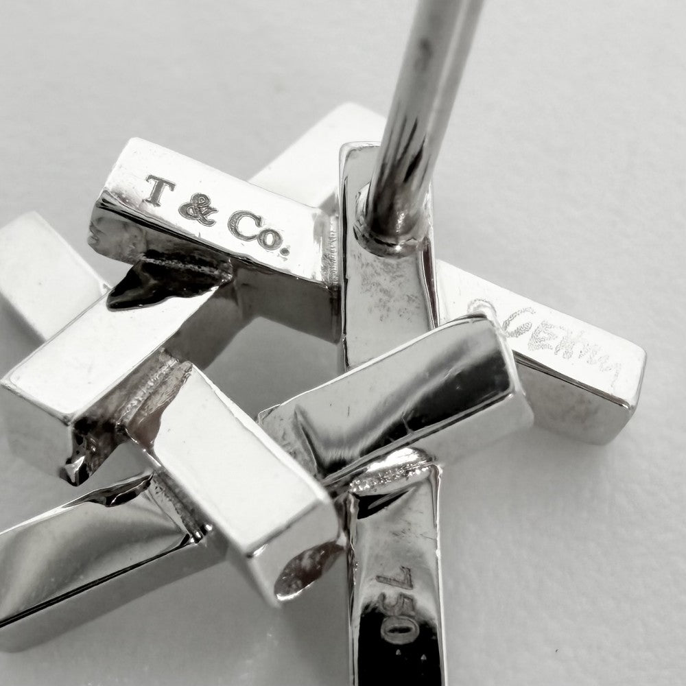TIFFANY&Co. ティファニー ピアス フランクゲーリー アクシス ジュエリー アクセサリー 18金WG Au750 K18ホワイトゴールド ダイヤモンド レディース 約5.2g【中古品】