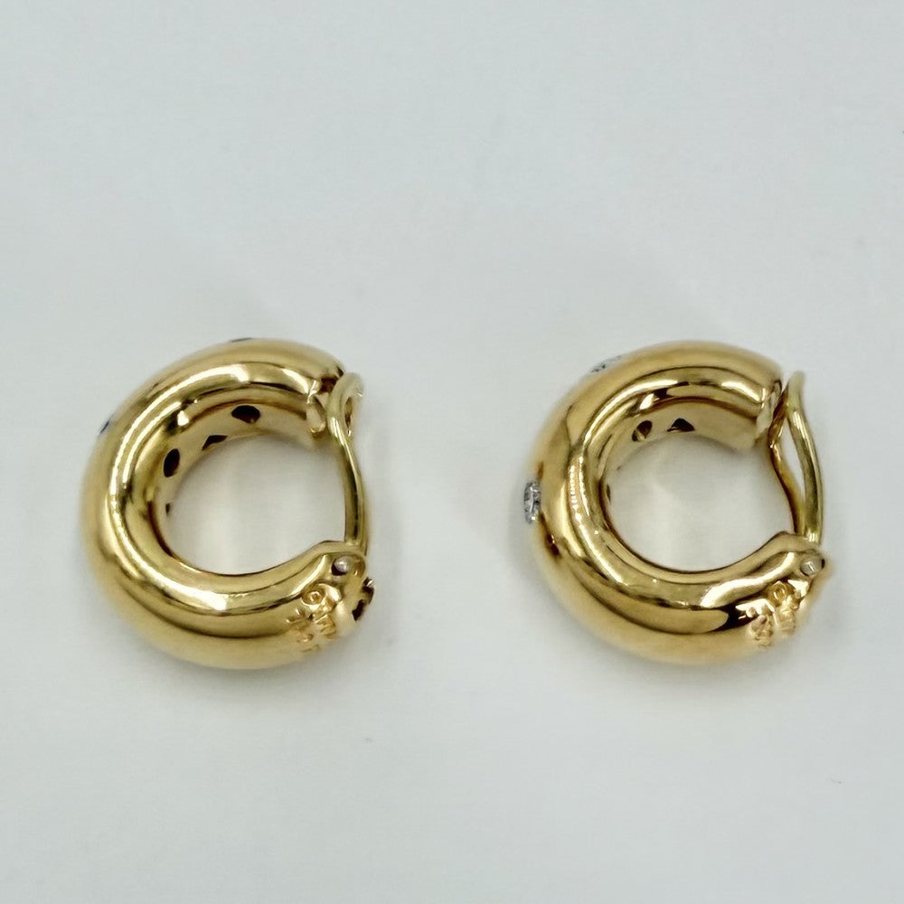 TIFFANY&Co. ティファニー イヤリング ドッツ 18金YG Au750 ジュエリー アクセサリー K18イエローゴールド ダイヤモンド レディース 約15.1g【中古品】