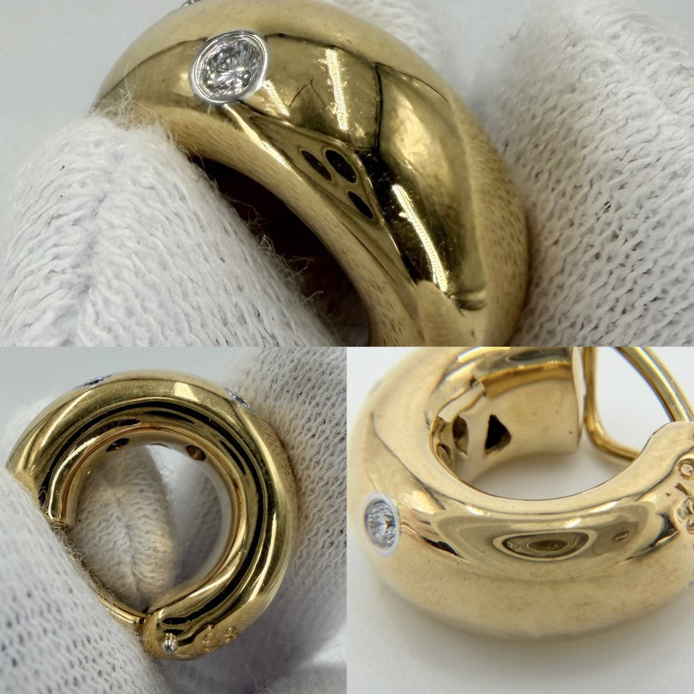 TIFFANY&Co. ティファニー イヤリング ドッツ 18金YG Au750 ジュエリー アクセサリー K18イエローゴールド ダイヤモンド レディース 約15.1g【中古品】