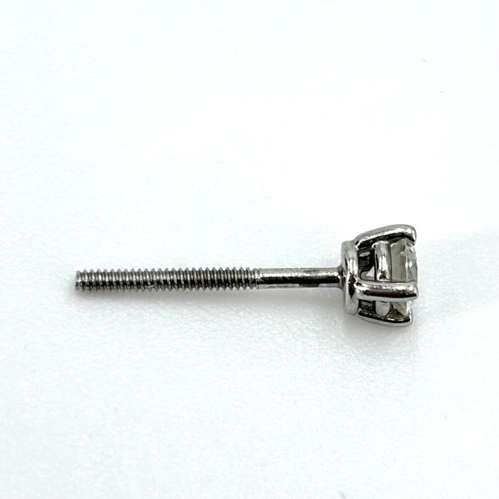 TIFFANY&Co. ティファニー ピアス ソリティア ジュエリー アクセサリー Pt950プラチナ レディース 約1.4g【中古品】