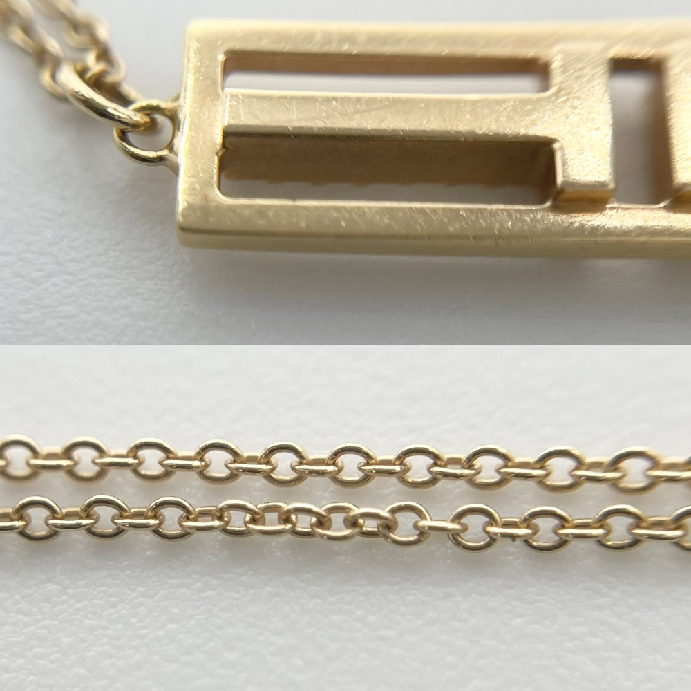 TIFFANY&Co. ティファニー ネックレス T トゥー オープン バーティカル バー ペンダント ジュエリー アクセサリー 18金YG Au750 K18イエローゴールド ダイヤモンド レディース 約4.2g【中古品】