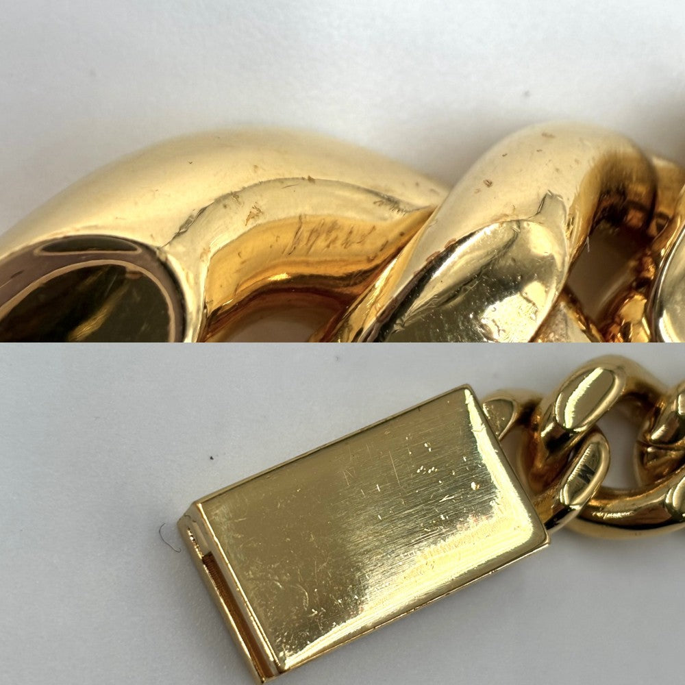 SAINT LAURENT PARIS サンローランパリ ブレスレット チェーン アクセサリー ゴールド ユニセックス 約96.5g【中古品】