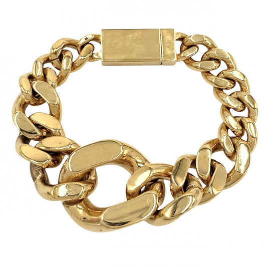 SAINT LAURENT PARIS サンローランパリ ブレスレット チェーン アクセサリー ゴールド ユニセックス 約96.5g【中古品】