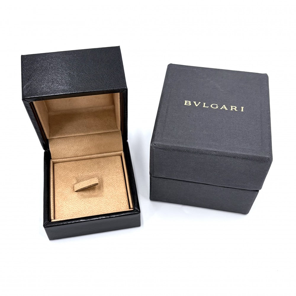 BVLGARI ブルガリ 指輪 ビーゼロワンリング B-ZERO1 18金PG 4バンド 47サイズ ジュエリー アクセサリー K18ピンクゴールド セラミック 約6号 ホワイト 白 ゴールド ユニセックス 約9.4g【中古品】