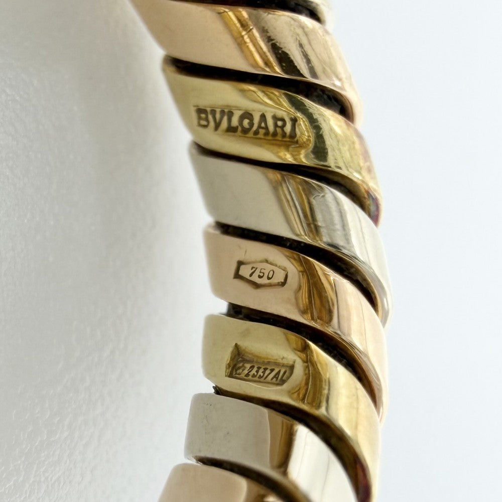 BVLGARI ブルガリ 指輪 リング トゥボガス ジュエリー アクセサリー Au750 18金 K18イエローゴールド K18ホワイトゴールド K18ピンクゴールド 約10号 レディース 約9.7g【中古品】
