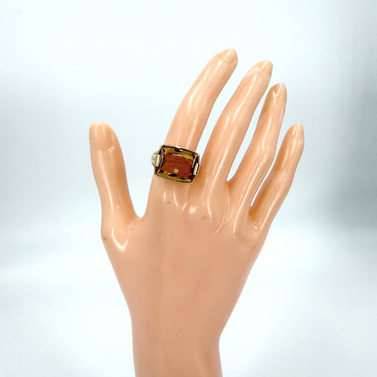 BVLGARI ブルガリ 指輪 アレグラ ジュエリー アクセサリー リング Au750 18金YG K18イエローゴールド シトリン 約14.5号 イエロー レディース 約12.0g【中古品】