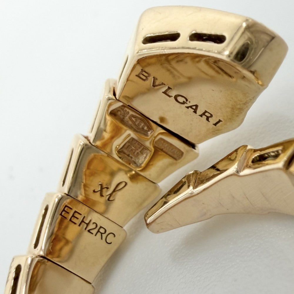 BVLGARI ブルガリ 指輪 セルペンティ ヴァイパー ジュエリー アクセサリー リング XL Au750 18金PG K18ピンクゴールド ダイヤモンド0.53ct ゴールド レディース 約9.9g【中古品】